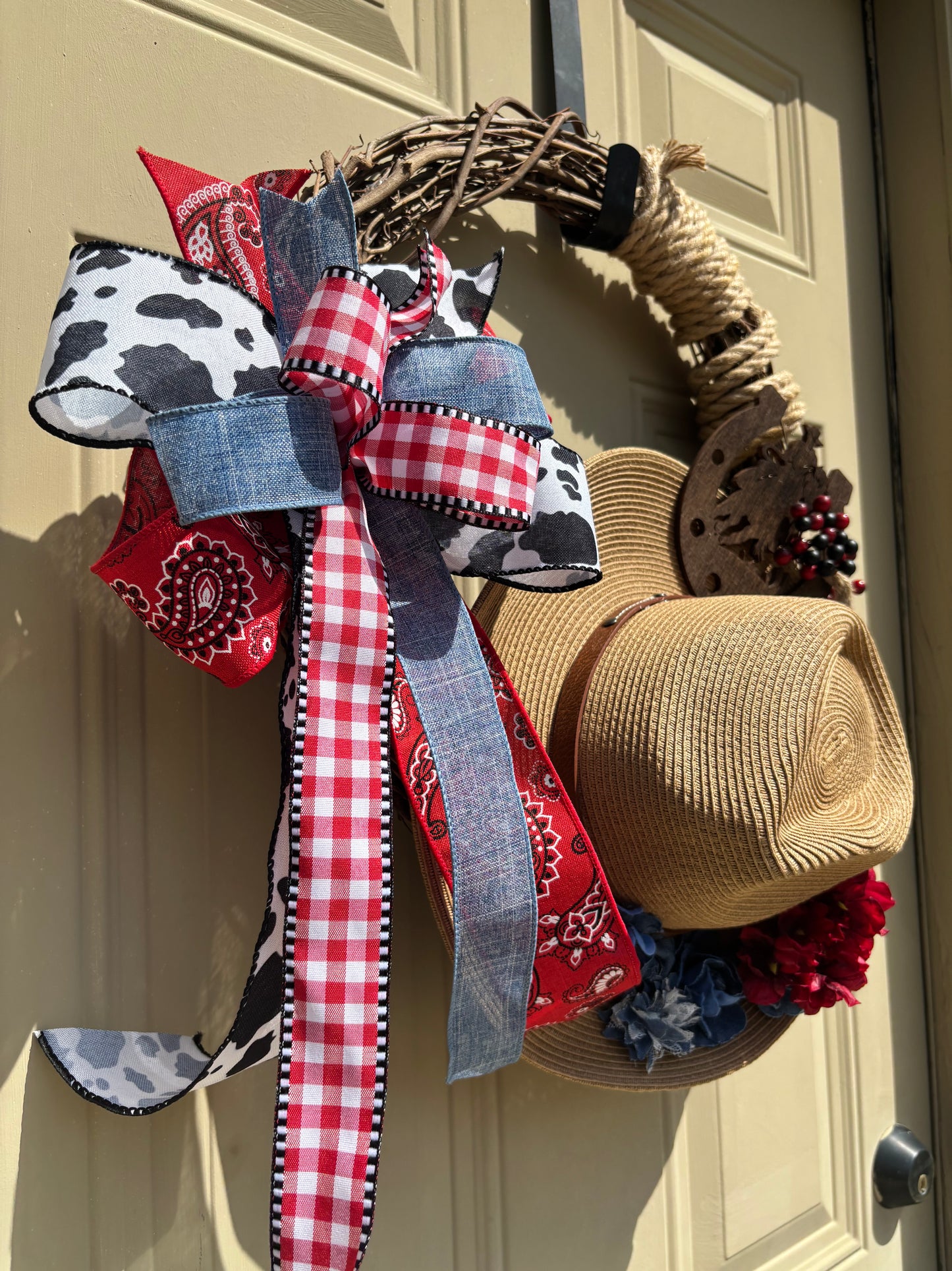 Cowgirl Farmhouse Wreath
