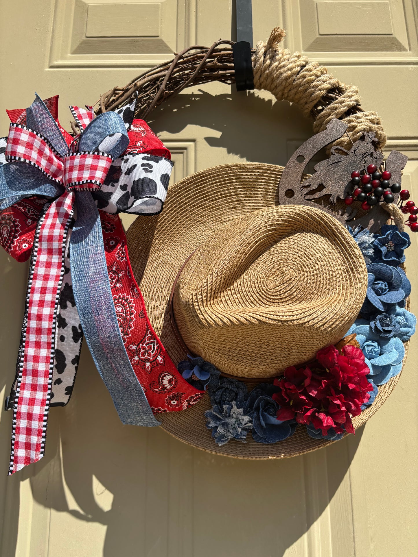 Cowgirl Farmhouse Wreath