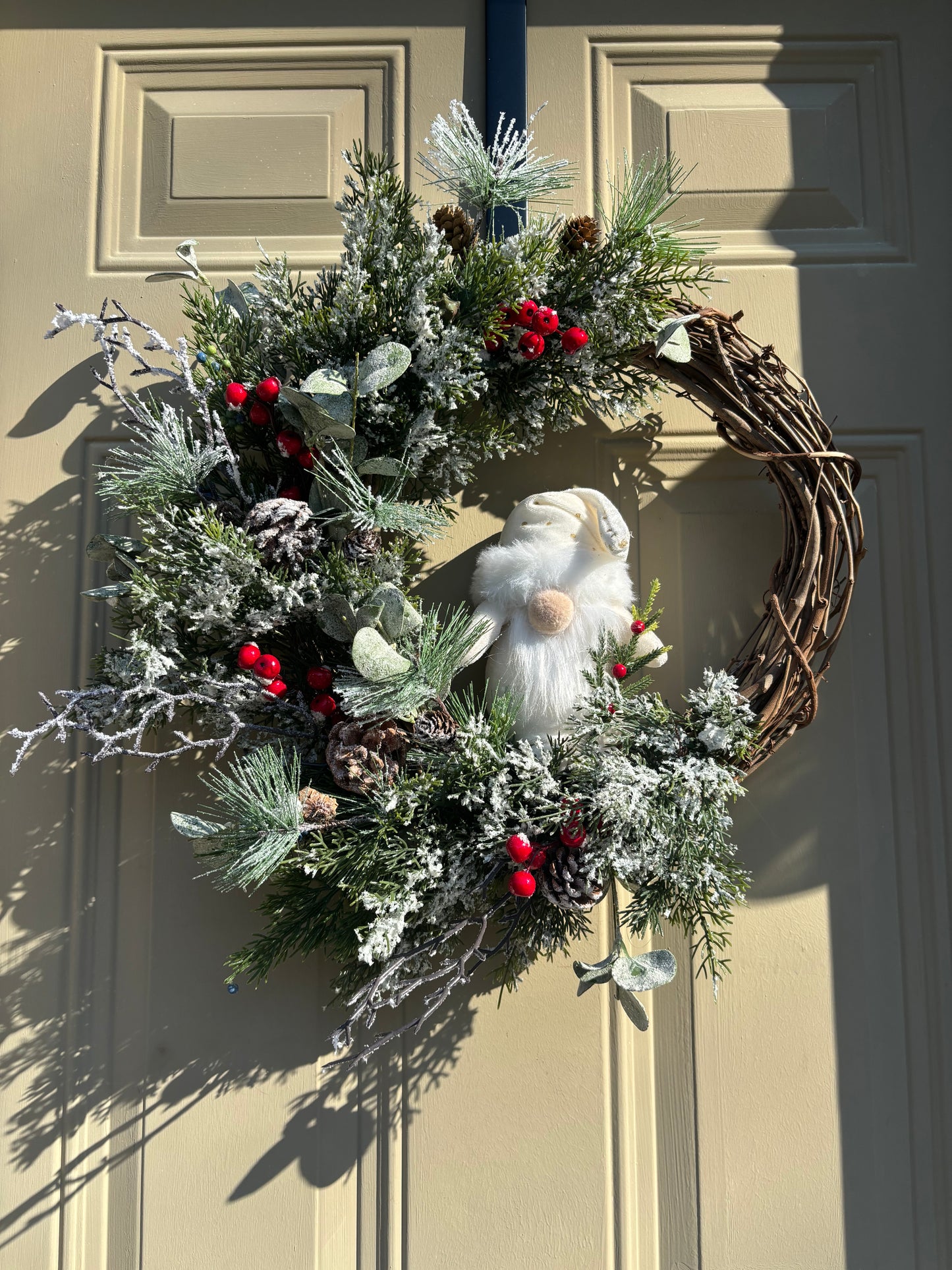 Snowy Gnome Winter Wreath