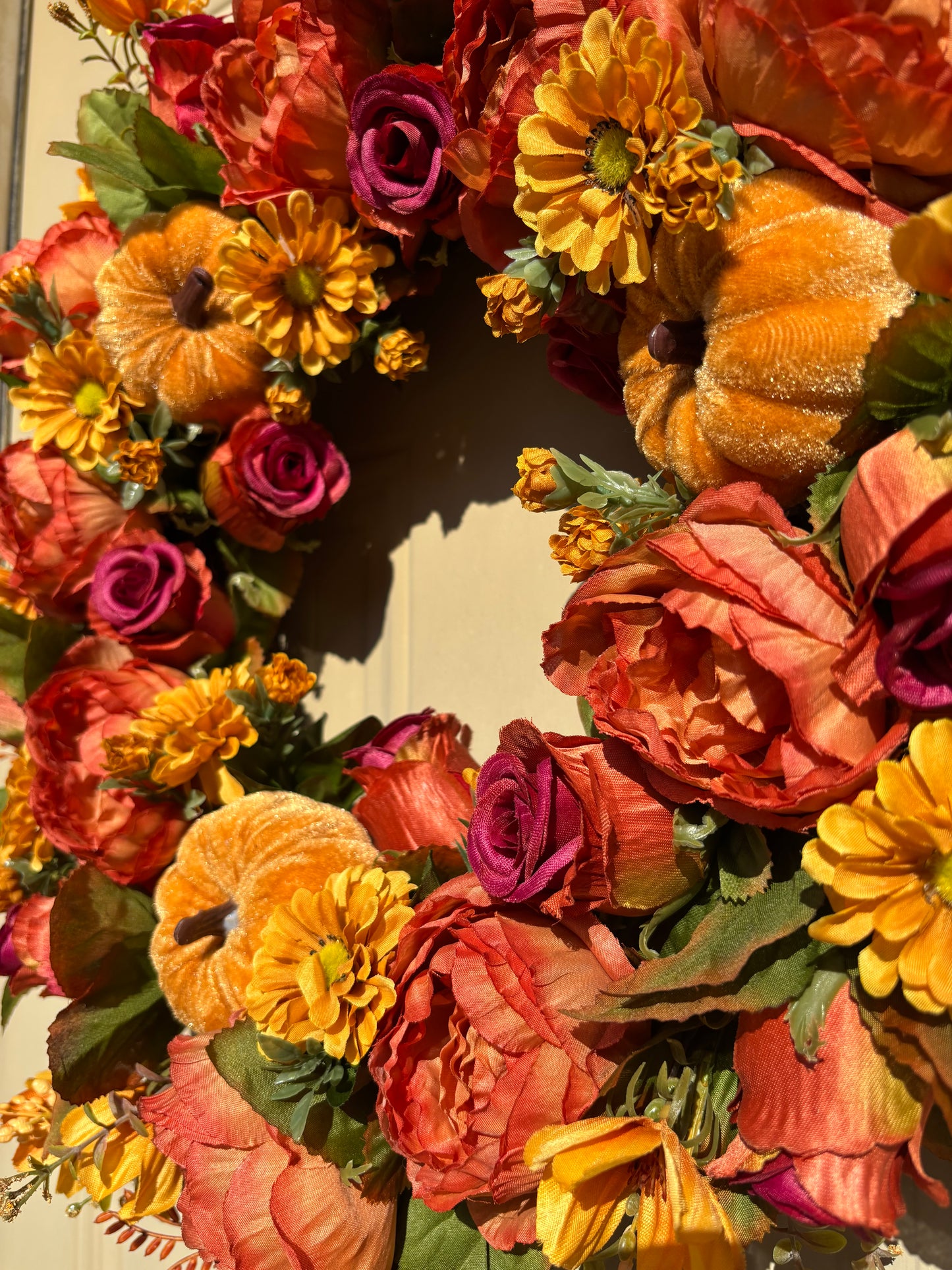 Peony and Rose Fall Wreath