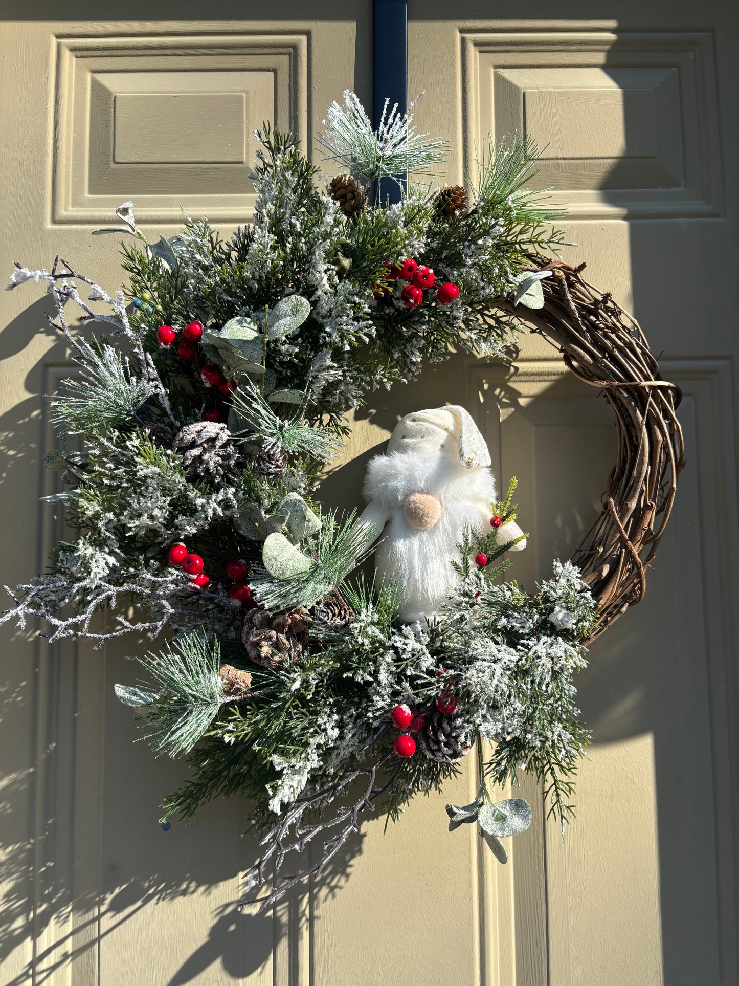 Snowy Gnome Winter Wreath