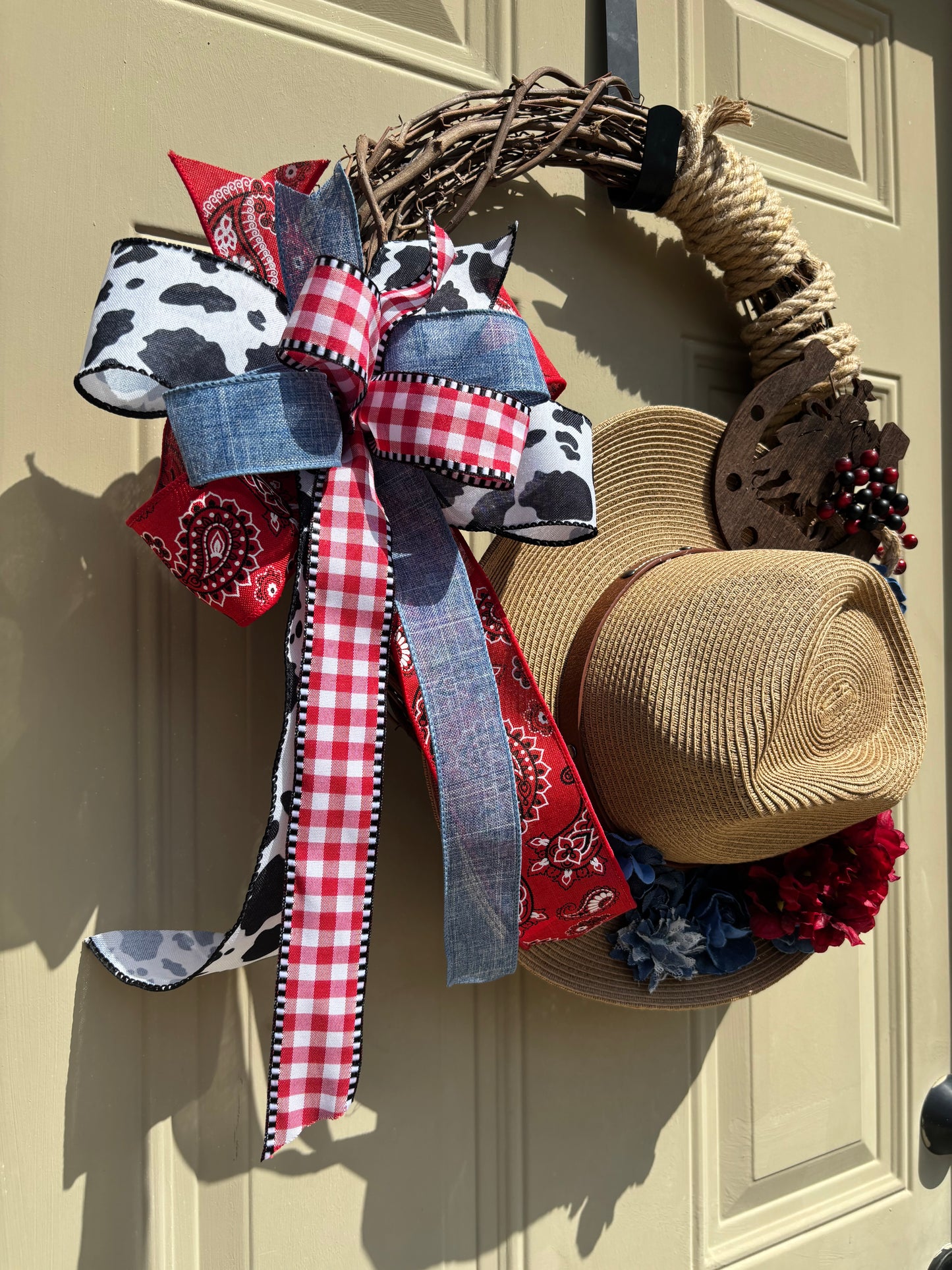 Cowgirl Farmhouse Wreath