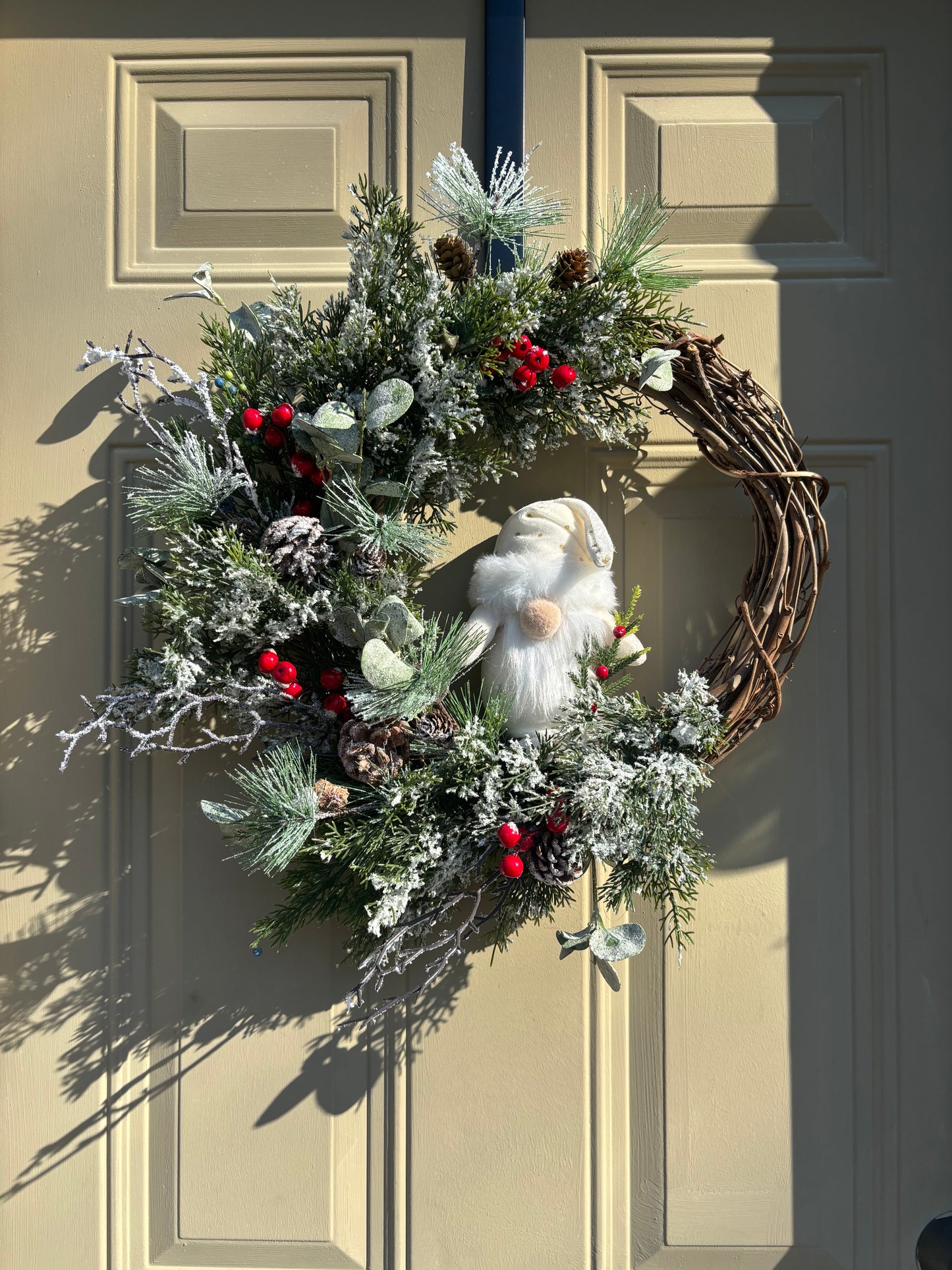 Snowy Gnome Winter Wreath