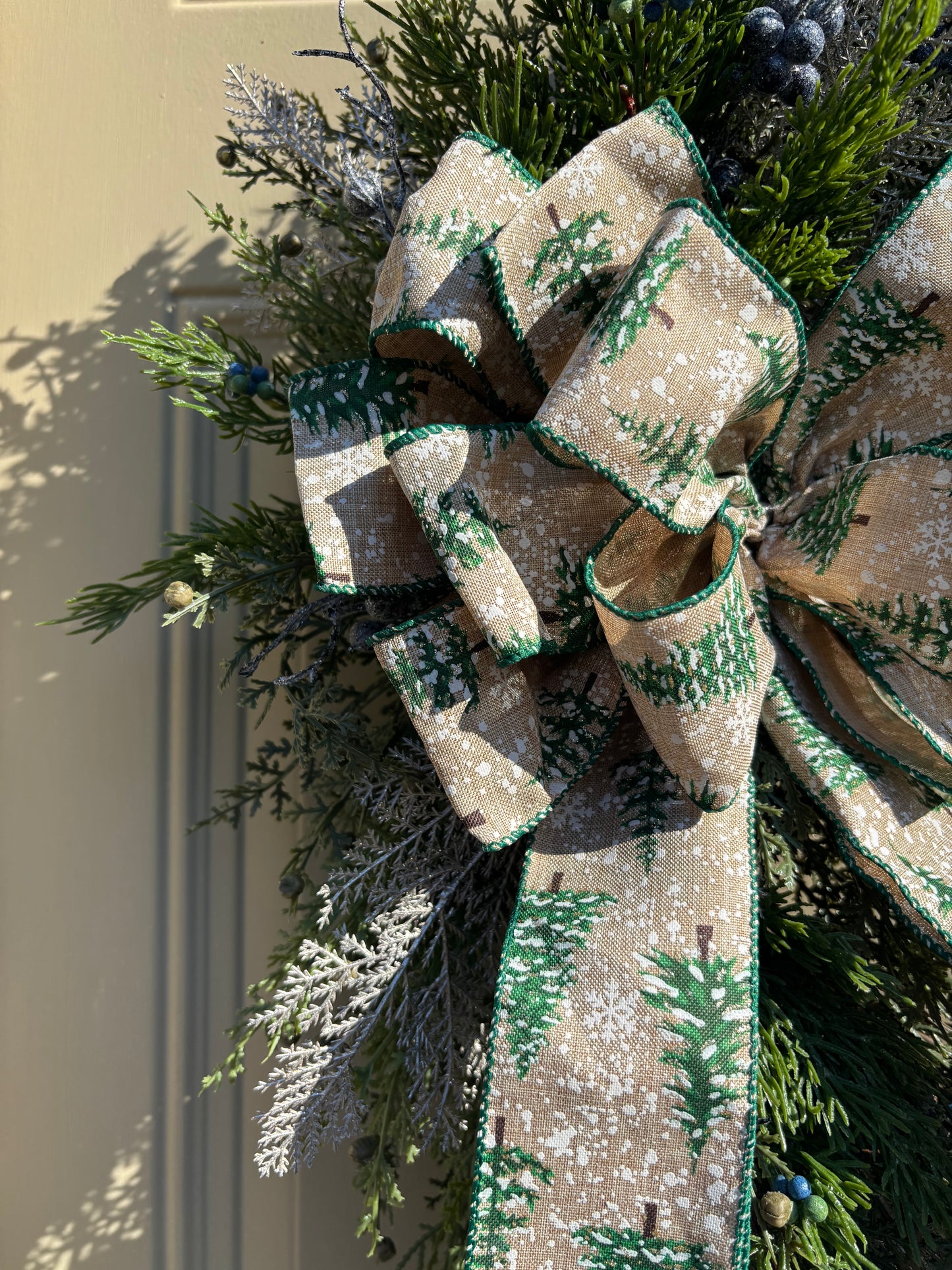 Green Cedar Holiday Wreath