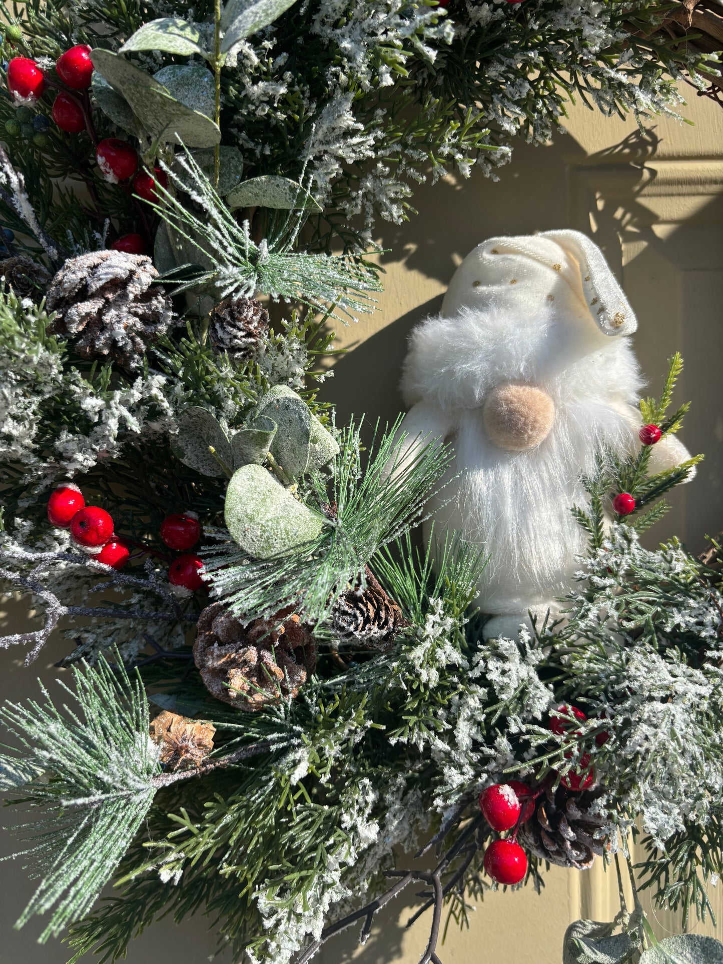Snowy Gnome Winter Wreath