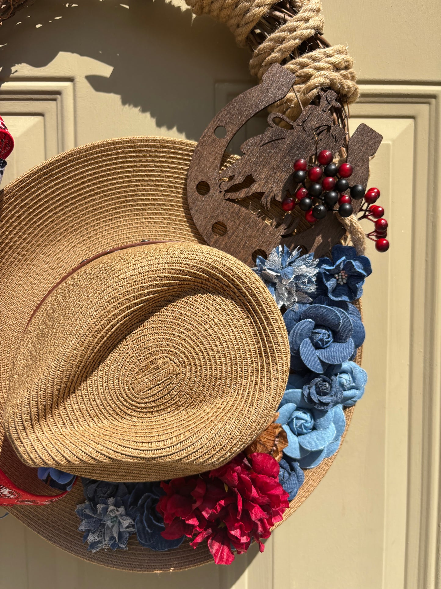 Cowgirl Farmhouse Wreath