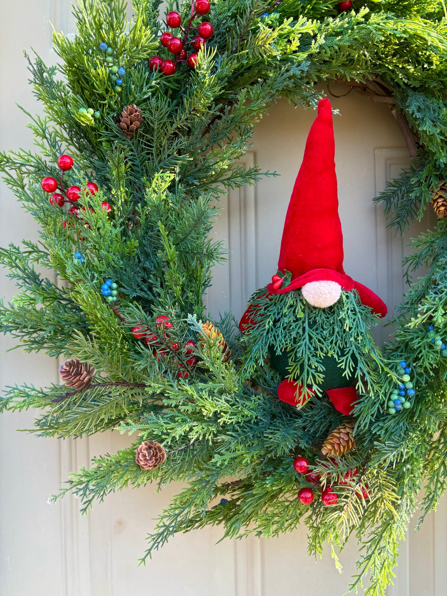"Gnome for the Holidays" Winter Wreath