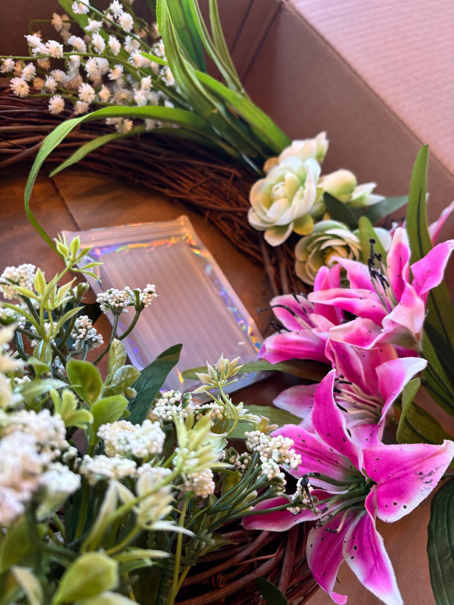 DIY Wreath Kit: Pink Lily