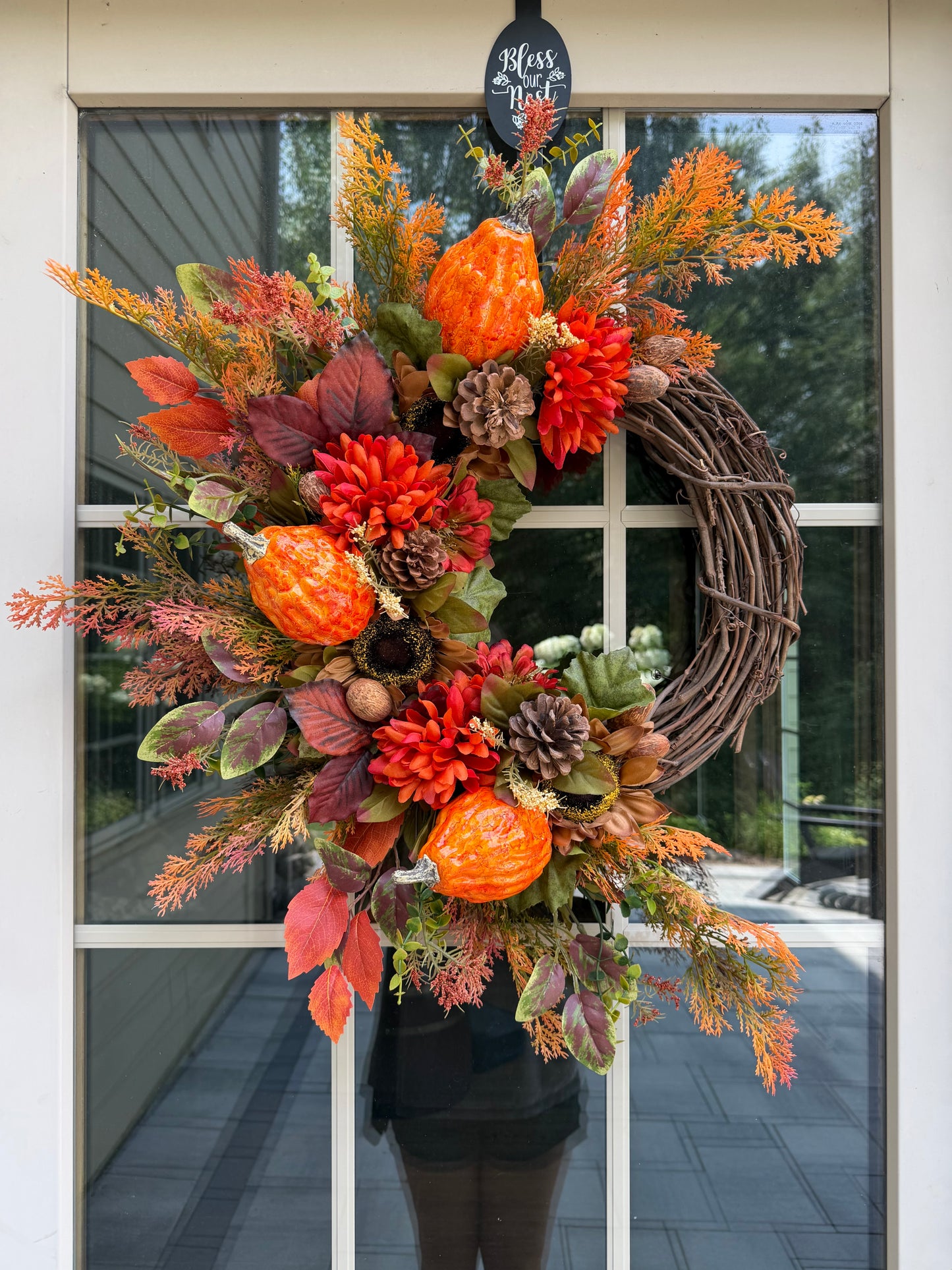 Sunflower & Gourd Fall Wreath