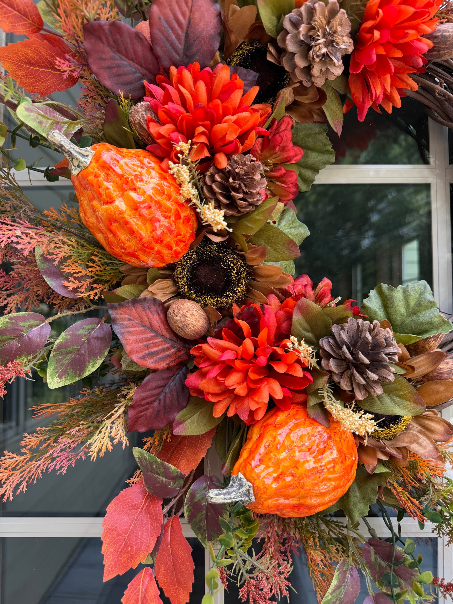 Sunflower & Gourd Fall Wreath