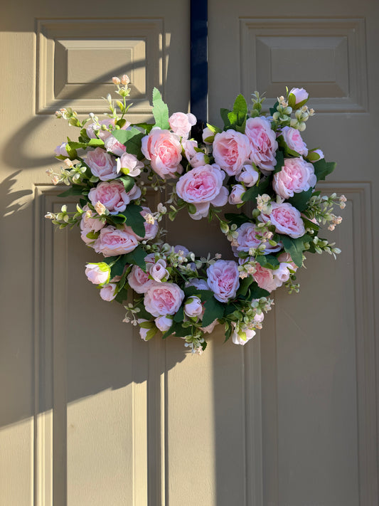 Baby Pink Peony Valentine's Day Wreath