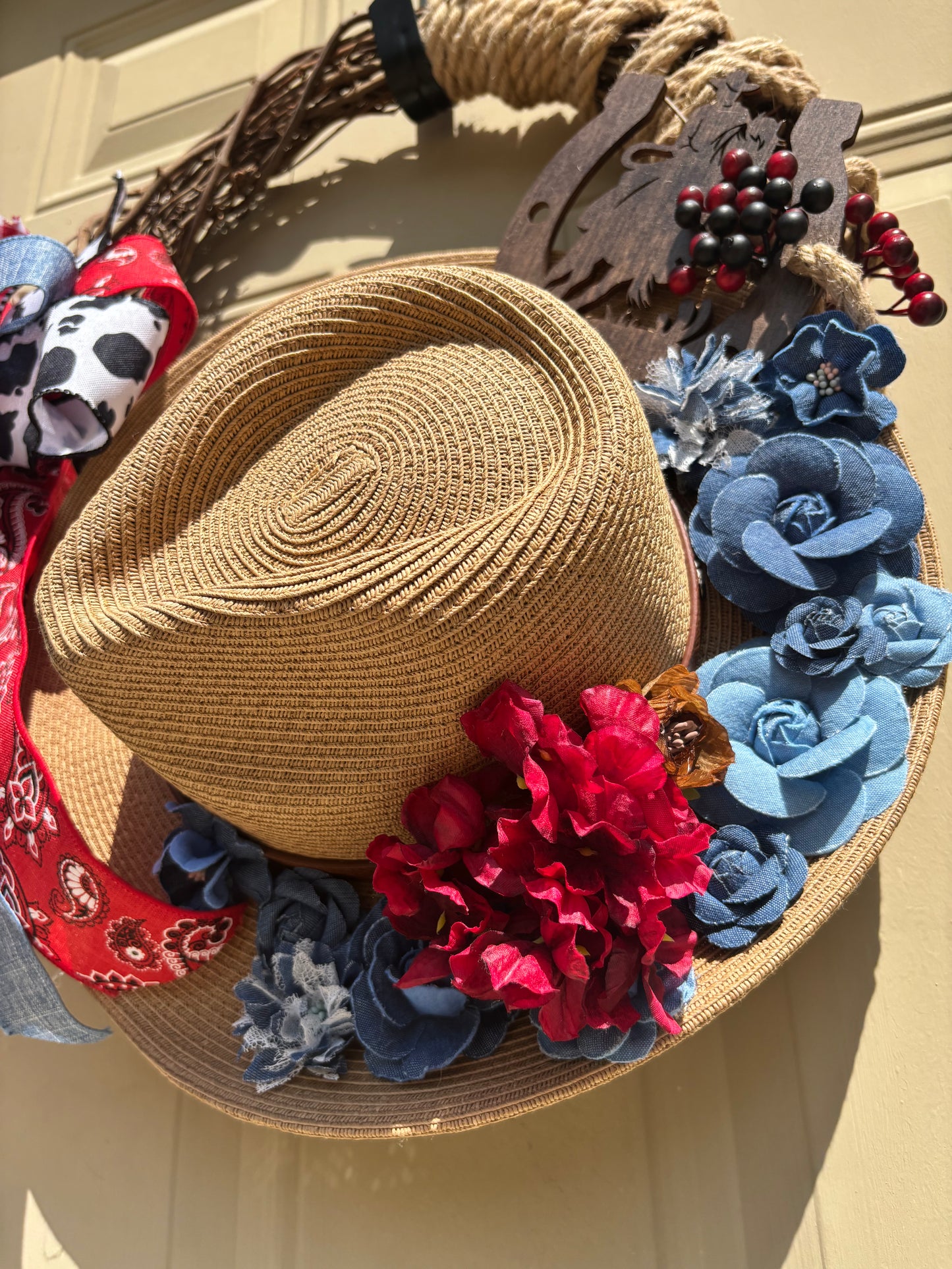 Cowgirl Farmhouse Wreath