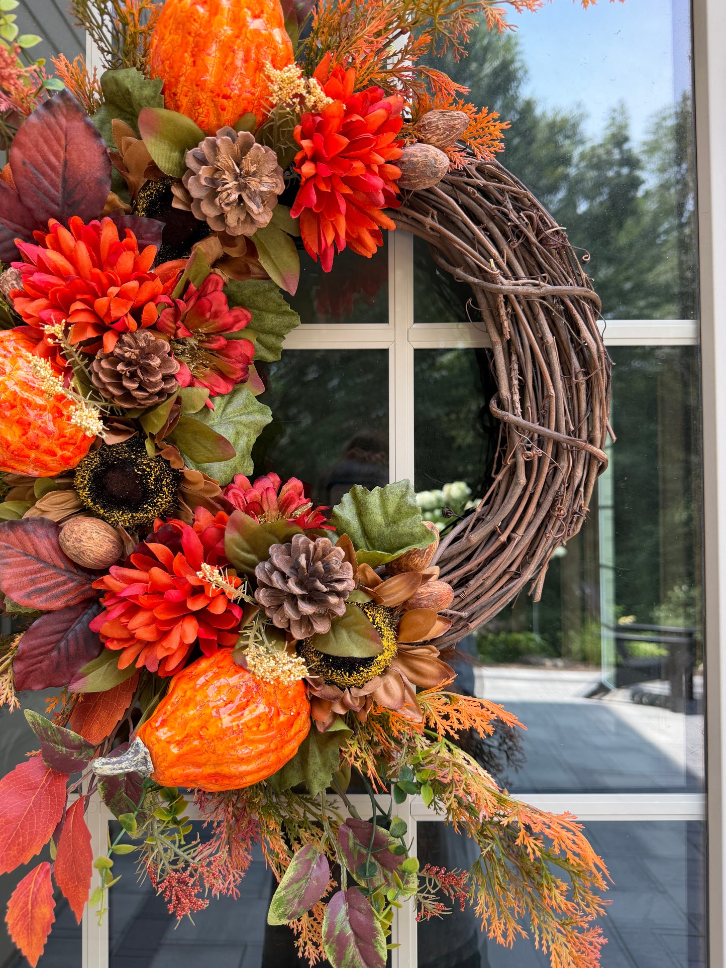Sunflower & Gourd Fall Wreath