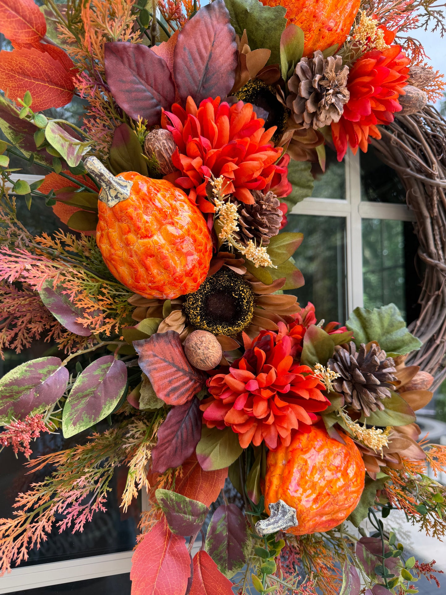 Sunflower & Gourd Fall Wreath
