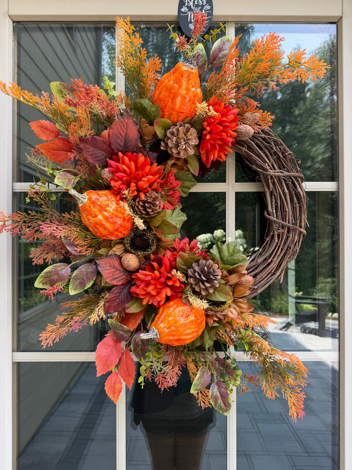 Sunflower & Gourd Fall Wreath