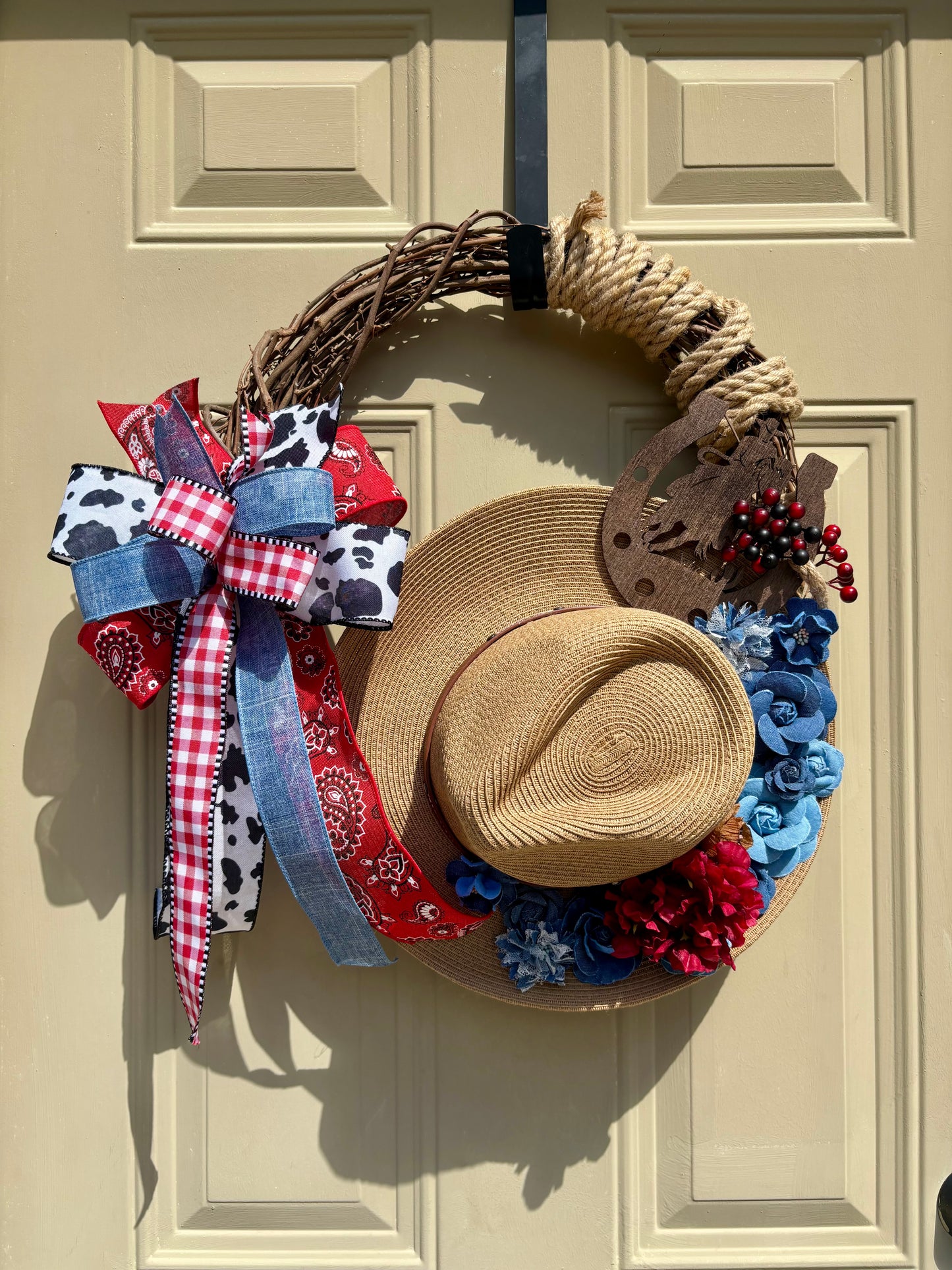 Cowgirl Farmhouse Wreath