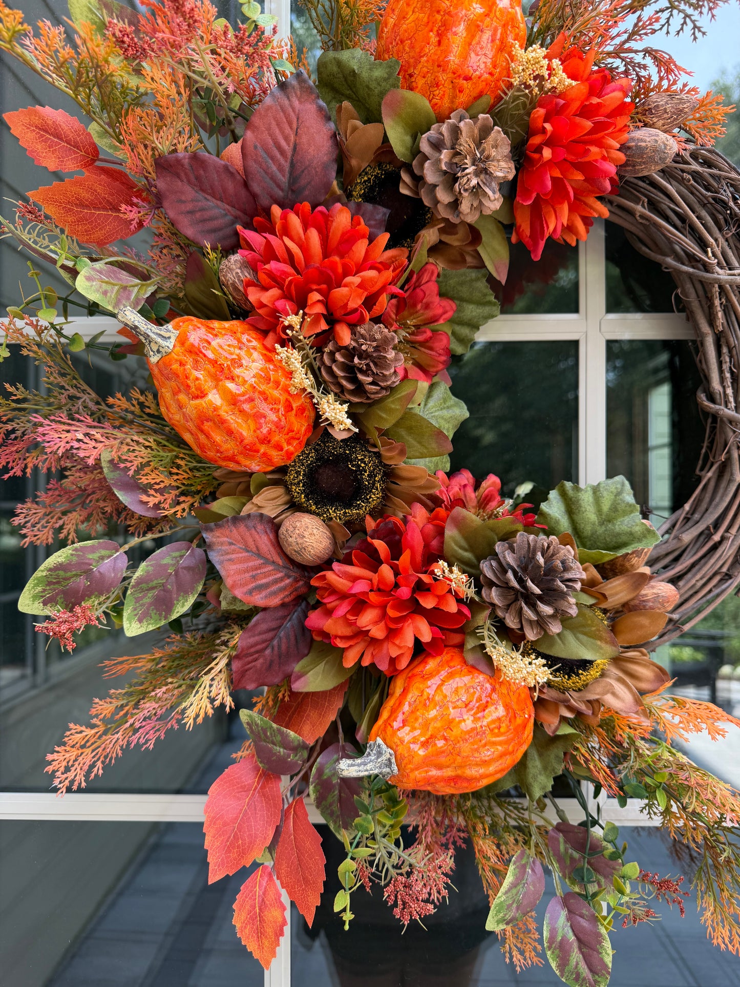 Sunflower & Gourd Fall Wreath