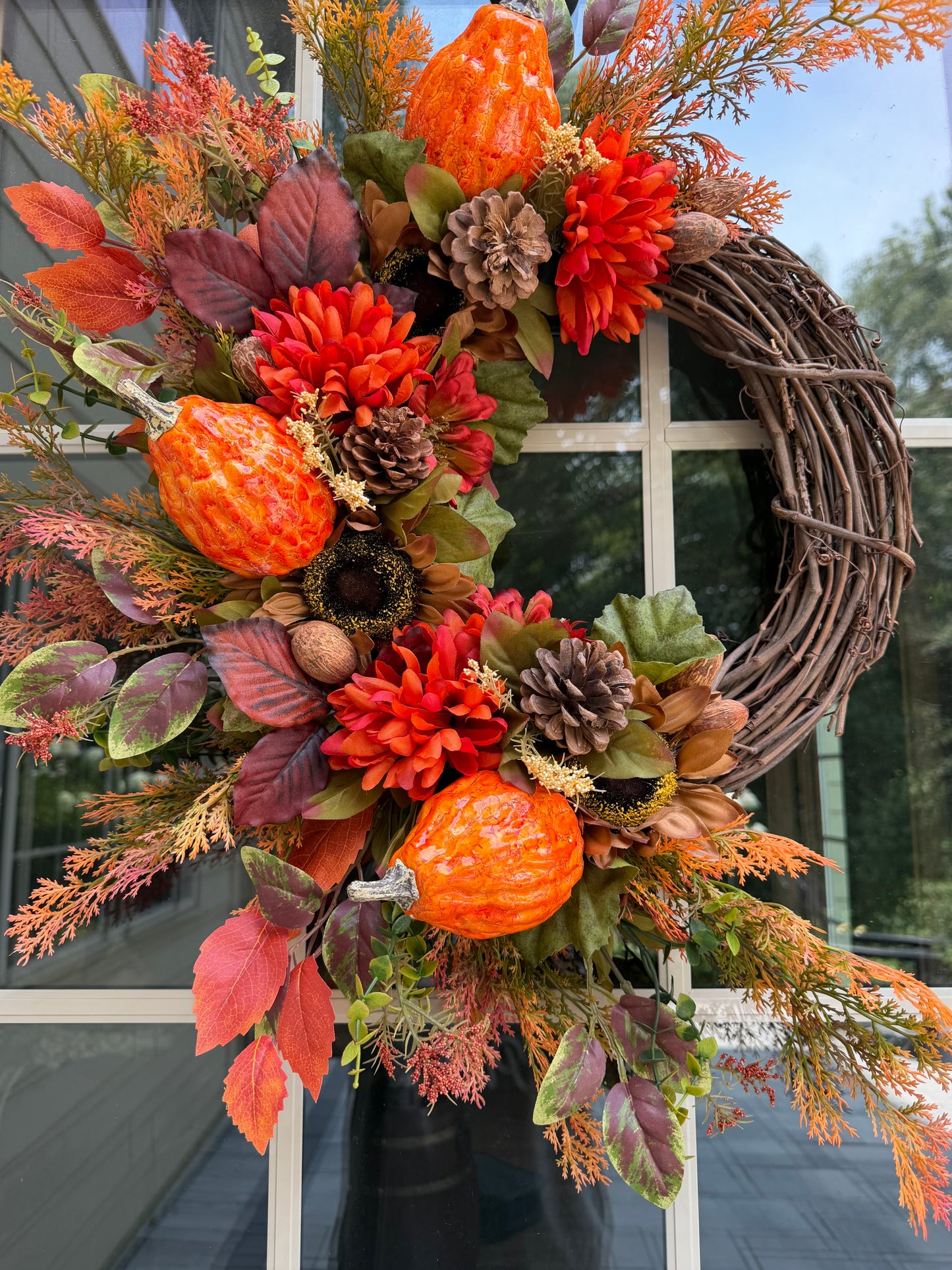 Sunflower & Gourd Fall Wreath
