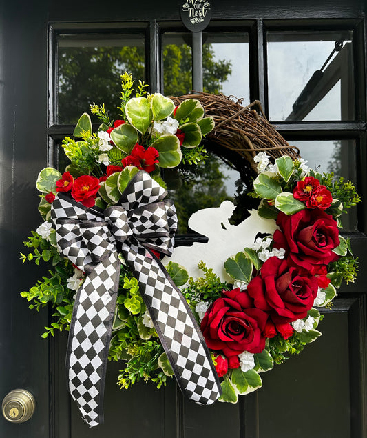 “Run for the Roses” Kentucky Derby Racehorse Wreath