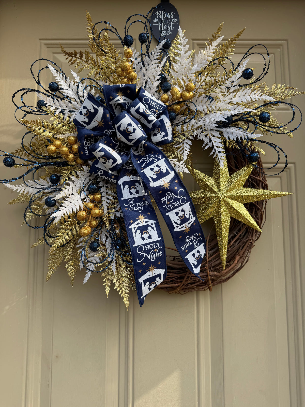 "Reason for the Season" Nativity Christmas Wreath