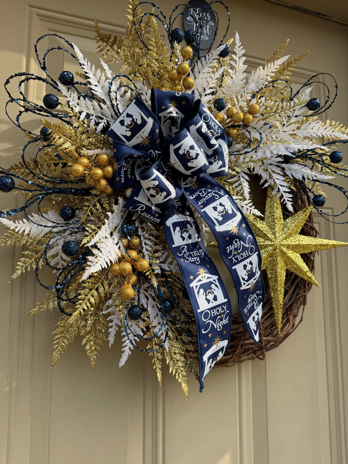 "Reason for the Season" Nativity Christmas Wreath